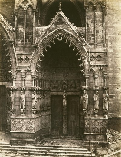 Cattedrale di Amiens (Porta della Vergine) da Edouard Denis Baldus